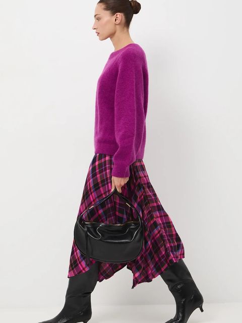 Medicine sweter damski kolor fioletowy ciepły - zdjęcie produktu nr 1