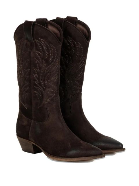 LEMAIRE embroidered boots - Brown - zdjęcie produktu nr 2