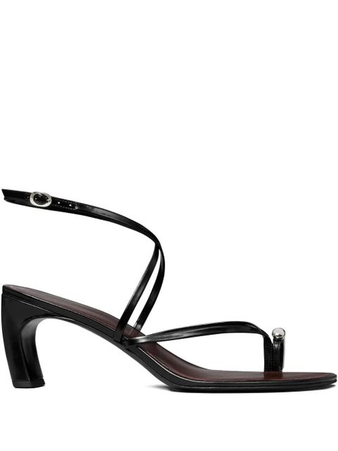 Tory Burch Pierced strappy open-toe heels - Black - zdjęcie produktu nr 1