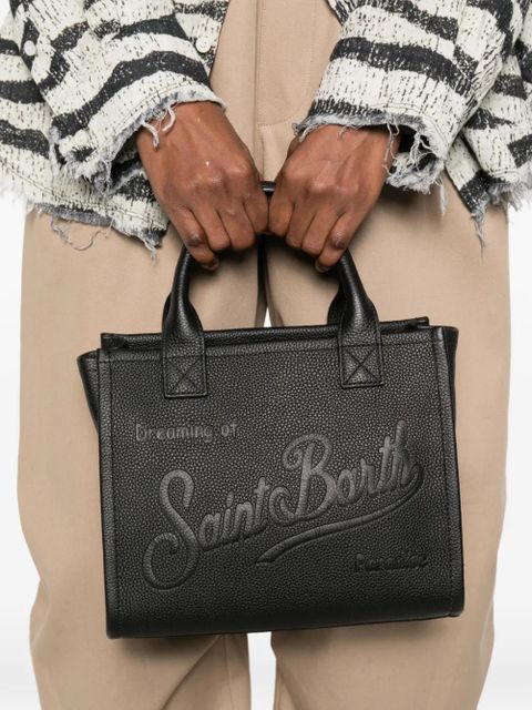 MC2 Saint Barth midi Vanity debossed top-handle tote bag - Black - zdjęcie produktu nr 2