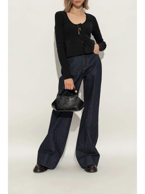 GANNI penny loafers - Red