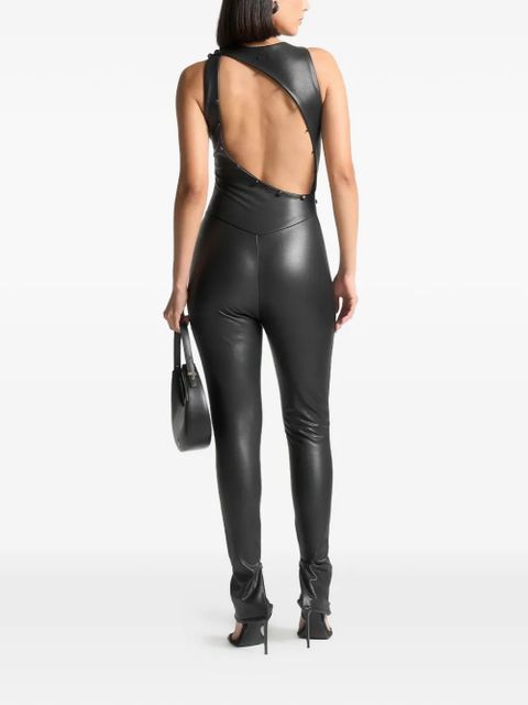 Manière De Voir Cut Out Button Detail Jumpsuit - Black - zdjęcie produktu nr 2