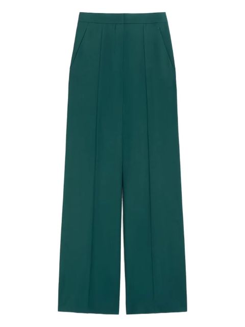 Max Mara pleat-detail trousers - Green - zdjęcie produktu nr 1