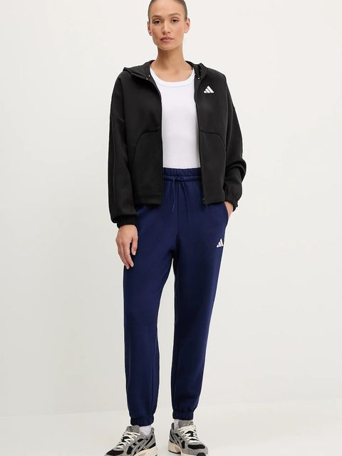 adidas bluza Future Icons damska kolor czarny z kapturem z nadrukiem JE3989 - zdjęcie produktu nr 2