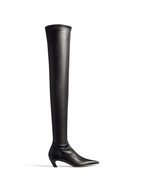 KHAITE Arizona over-the-knee stretch boots - Black - zdjęcie produktu nr 1