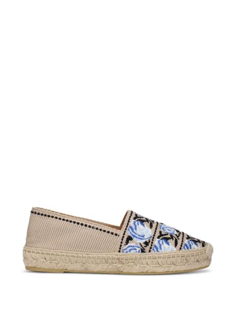 Prada floral-embroidered espadrilles - Neutrals - zdjęcie produktu nr 1