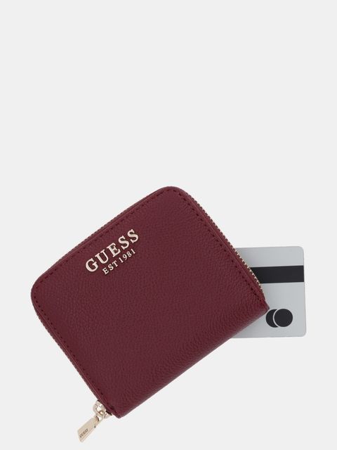 Guess portfel LAUREL damski kolor bordowy SWBG74 59137