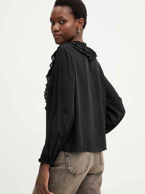 Answear.LAB bluzka damska kolor czarny gładka
