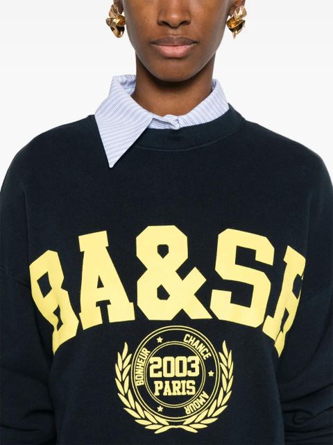Ba&Sh Benjamin logo-print sweatshirt - Blue