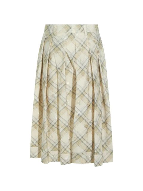 Vivienne Westwood plaid pleated skirt - Neutrals - zdjęcie produktu nr 2