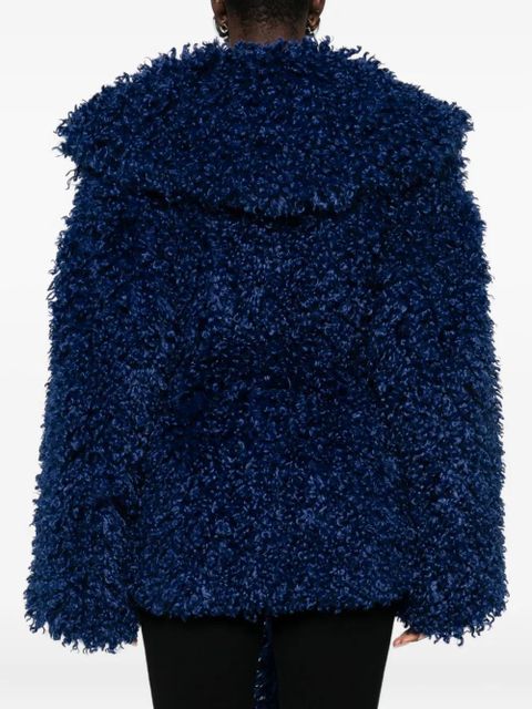 ROTATE BIRGER CHRISTENSEN faux-fur belted jacket - Blue