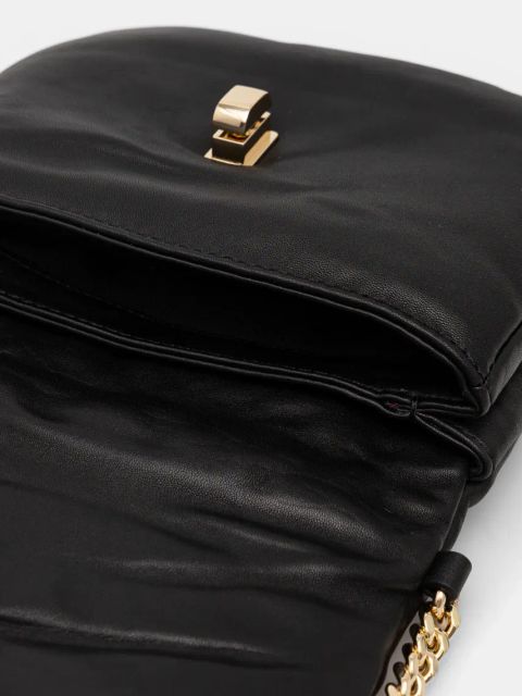 Tommy Hilfiger torebka skórzana kolor czarny AW0AW16880