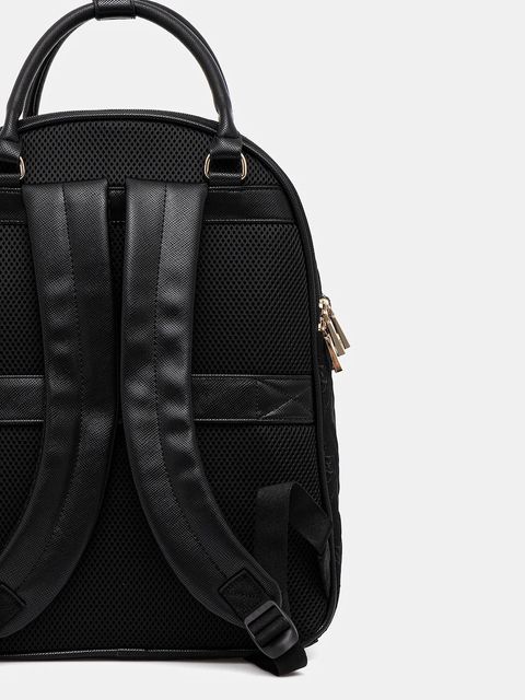 Guess plecak ADELASIA damski kolor czarny duży z aplikacją TWNB96 58030