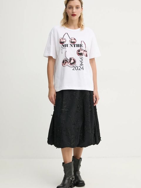 MUNTHE t-shirt bawełniany FELITA - zdjęcie produktu nr 2