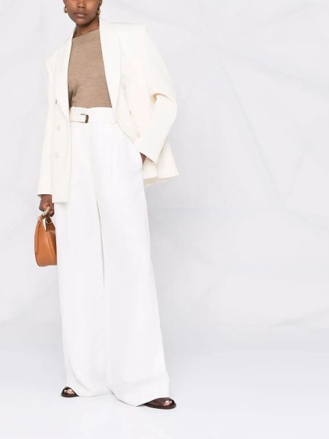 Max Mara long-sleeved cashmere-knit sweater - Brown