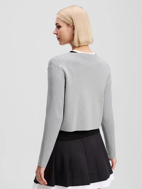 Karl Lagerfeld kardigan z domieszką wełny IKON - zdjęcie produktu nr 1