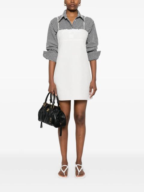 Miu Miu linen-blend dress - White