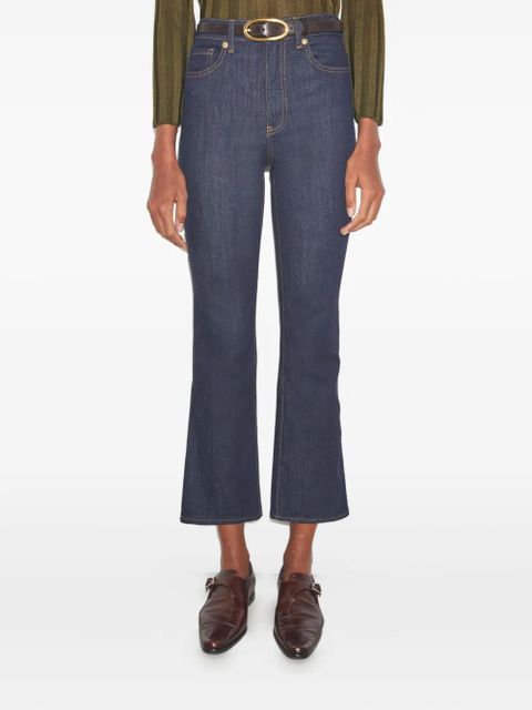 Tory Burch cropped flared jeans - Blue