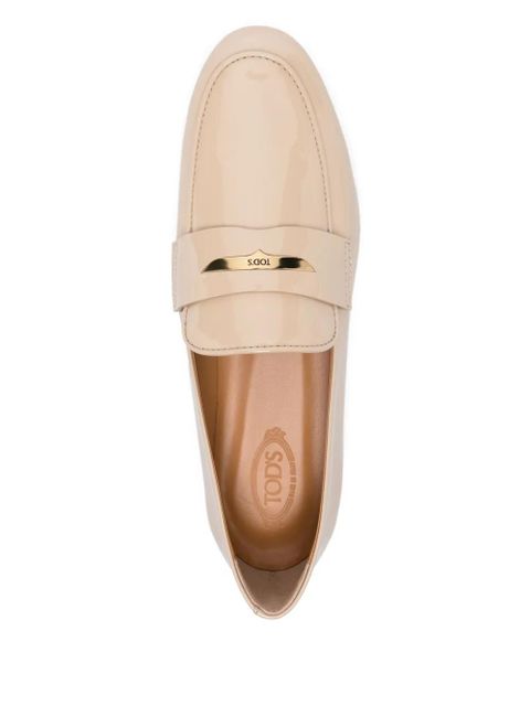 Tod's logo-plaque loafers - Neutrals - zdjęcie produktu nr 2