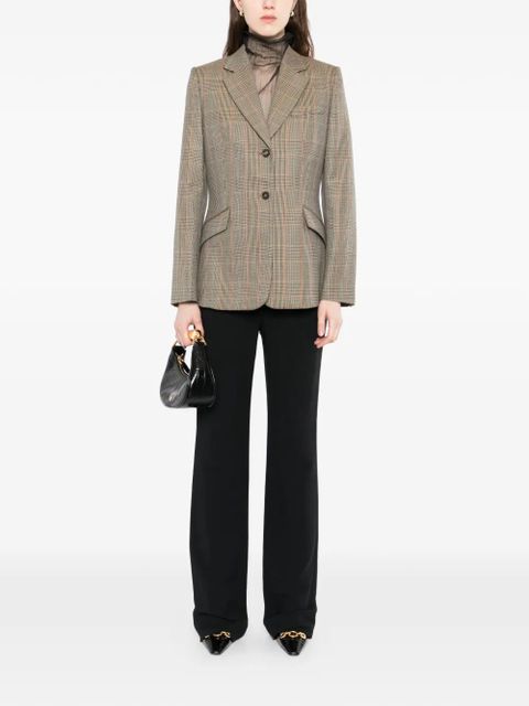 Alexander McQueen Country Check Single-breasted blazer - Brown - zdjęcie produktu nr 2