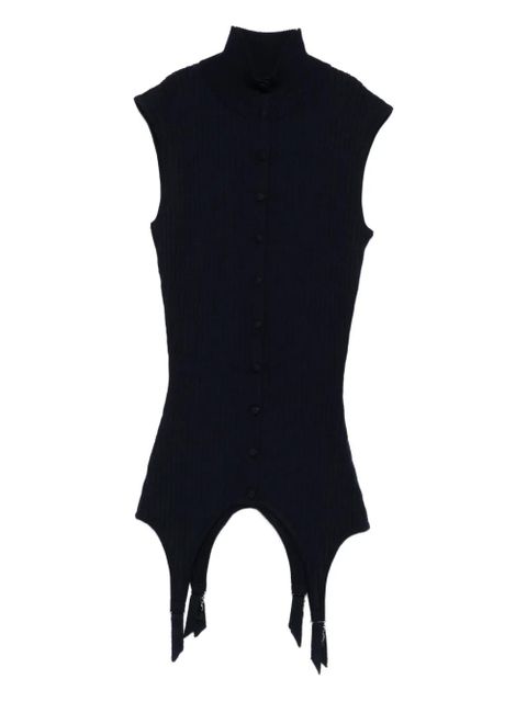 Jean Paul Gaultier ribbed sleeveless top - Blue - zdjęcie produktu nr 1