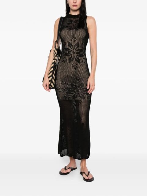 TWINSET round-neck maxi dress - Black - zdjęcie produktu nr 2