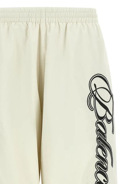 Balenciaga Cursive reversible track pants - White