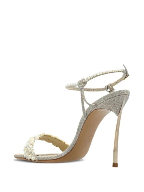 Casadei 100mm Pearlsway Blade sandals - Neutrals - zdjęcie produktu nr 2