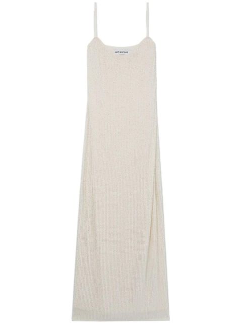 Self-Portrait rhinestone-embellished sleeveless maxi dress - Neutrals - zdjęcie produktu nr 1