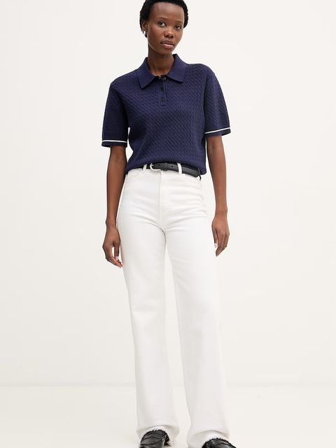 Calvin Klein Jeans polo swetrowe damskie - zdjęcie produktu nr 1