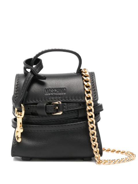 Moschino leather tote bag - Black - zdjęcie produktu nr 1