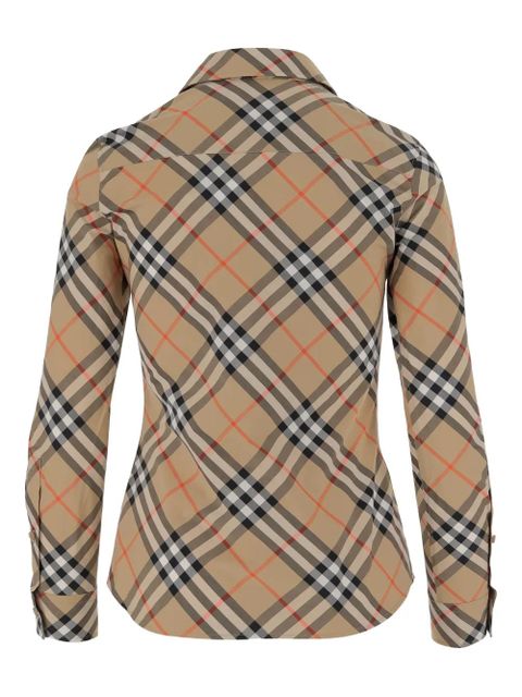 Burberry checked shirt - Neutrals - zdjęcie produktu nr 2