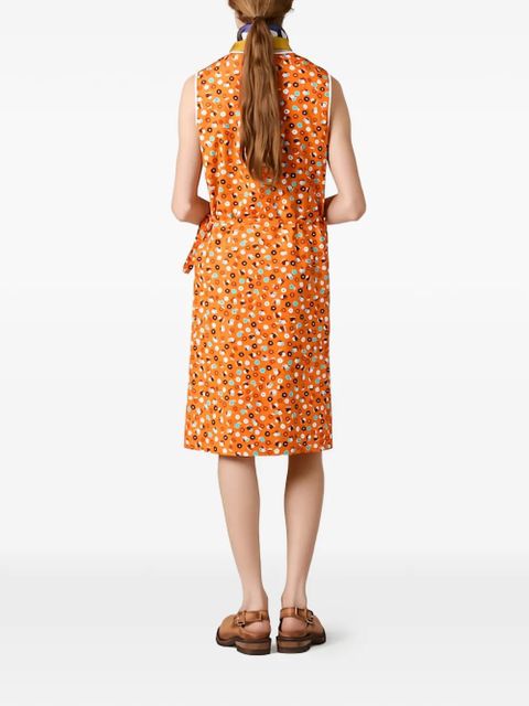 Miu Miu poplin wrap dress - Orange - zdjęcie produktu nr 2