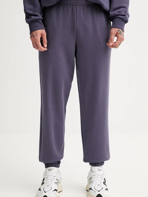 Pangaia spodnie dresowe bawełniane kolor fioletowy gładkie 10000295 - zdjęcie produktu nr 1