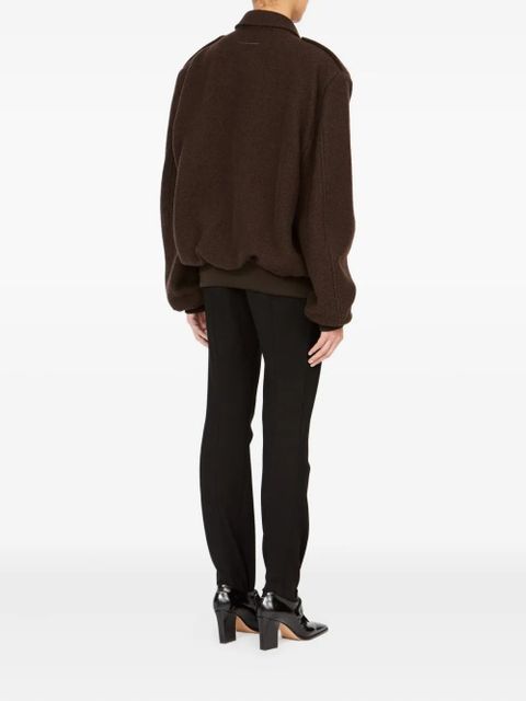 MM6 Maison Margiela zip-up bomber jacket - Brown