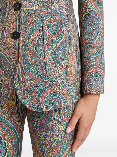 ETRO paisley-print blazer - Blue