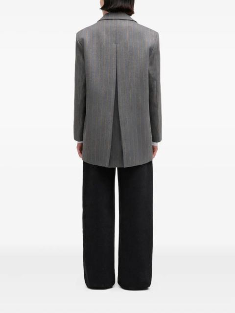 GANNI pinstripe blazer - Grey