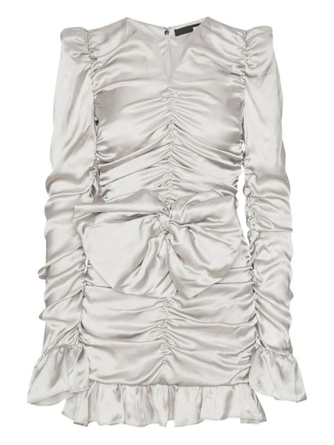 ROTATE BIRGER CHRISTENSEN bow ruffled dress - Silver - zdjęcie produktu nr 1