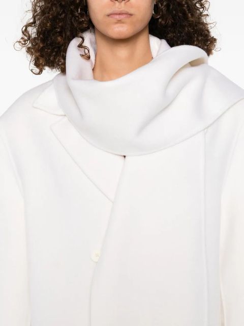 SANDRO wool double breasted coat - Neutrals