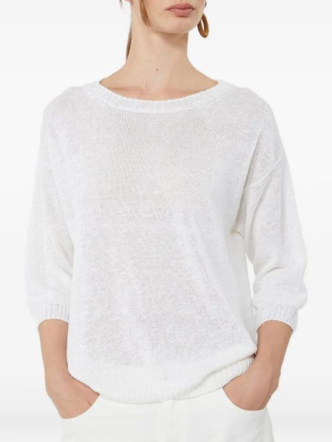 Max Mara Cannone linen sweater - White