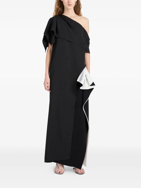 Proenza Schouler Cella ruffled maxi skirt - Black - zdjęcie produktu nr 2