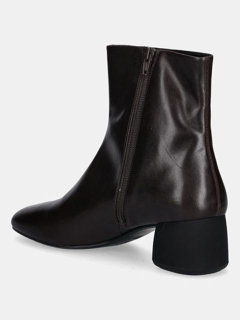 Vagabond Shoemakers botki skórzane LIVIA damskie kolor brązowy na słupku 6056-001-35