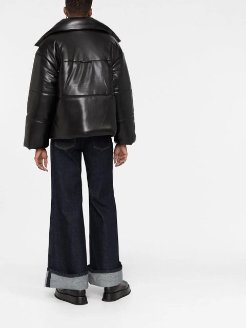 Nanushka Hide padded short faux-leather jacket - Black - zdjęcie produktu nr 2