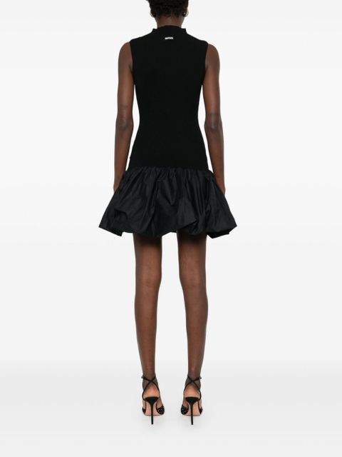 ROTATE BIRGER CHRISTENSEN ribbed-knit mini dress - Black