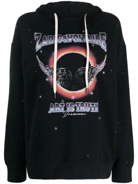 Zadig&Voltaire Elisio logo-print hoodie - Black - zdjęcie produktu nr 1