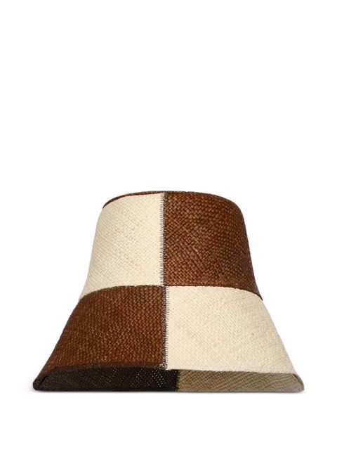 Johanna Ortiz checked bucket hat - Brown - zdjęcie produktu nr 1