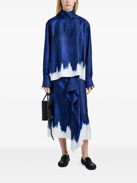 Proenza Schouler silk skirt - Blue - zdjęcie produktu nr 2