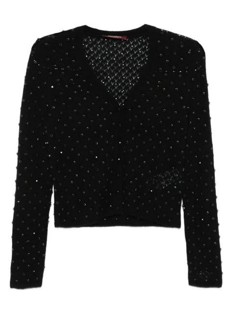 Max Mara embellished v-neck cardigan - Black - zdjęcie produktu nr 1