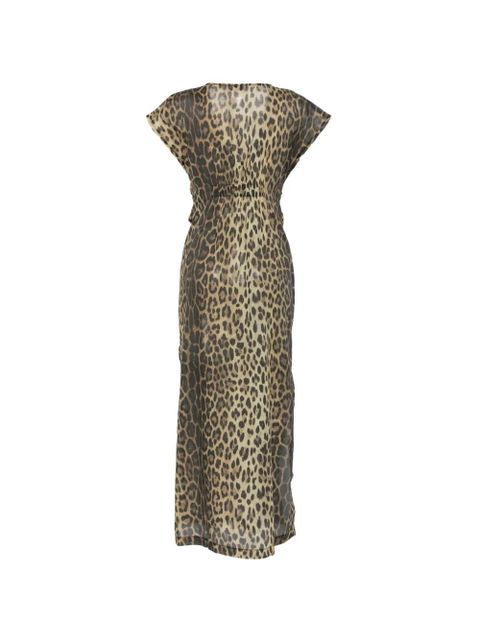 Moschino leopard-print belted maxi dress - Neutrals - zdjęcie produktu nr 2