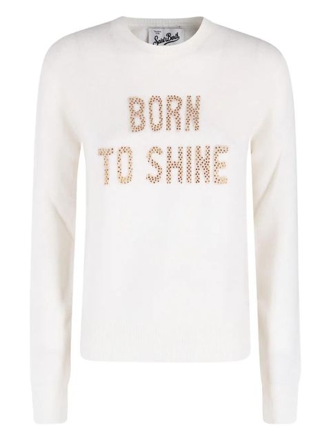 MC2 Saint Barth strass-embelishment sweater - White - zdjęcie produktu nr 1